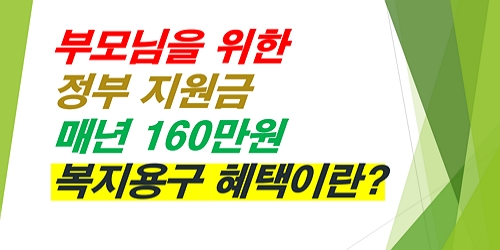 부모님-정부지원금-매년-160만원-복지용구-혜택
