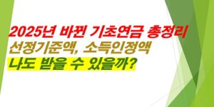 기초연금-총정리-선정기준액-소득인정액