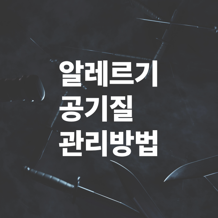 알레르기-환자를위한-실내공기질-관리방법은
