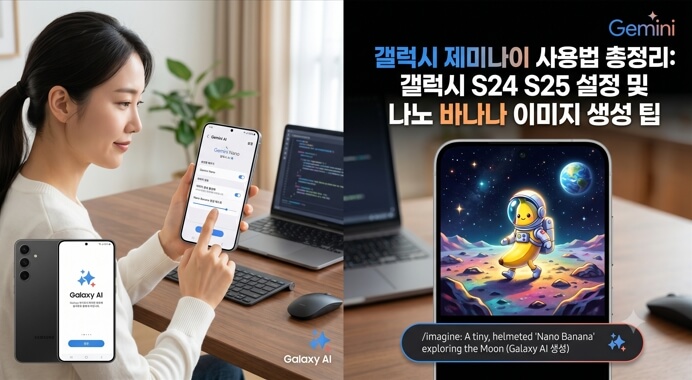 갤럭시-제미나이사용법-나노바나나-이미지생성팁