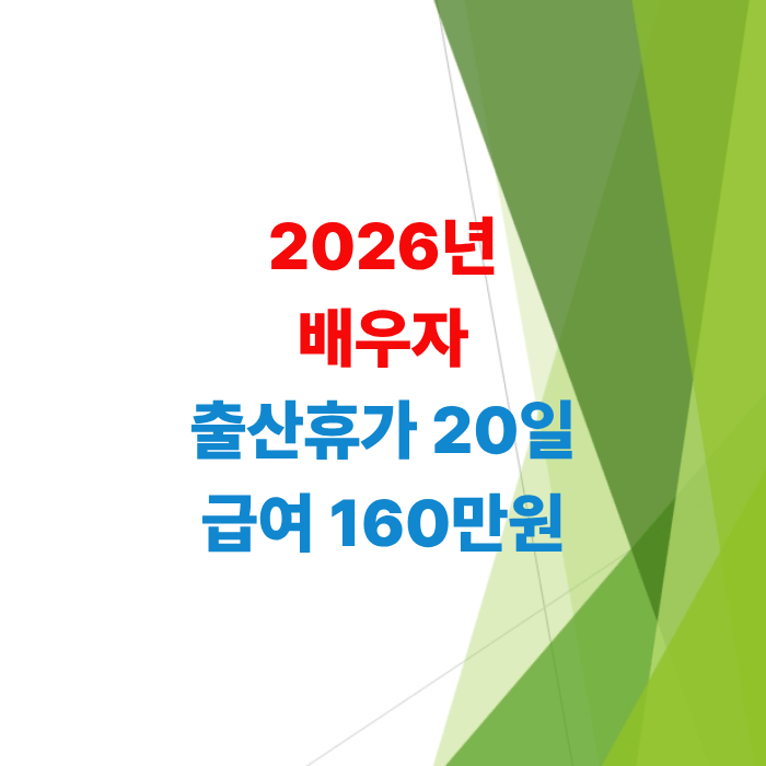 배우자-출산휴가-20일-급여-상한액-168만원