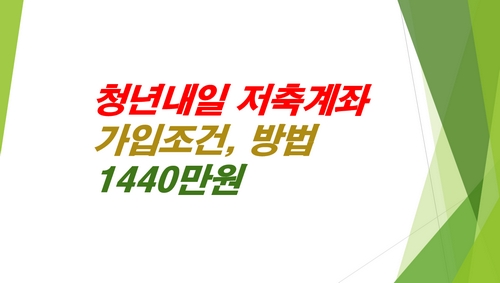 청년내일저축계좌-가입조건-가입방법-1440만원
