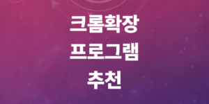 크롬확장프로그램-번역-캡쳐-광고차단-보안-AI요약