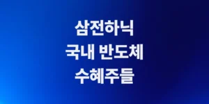 삼전하닉-국내-수혜주-포트폴리오-구성하기