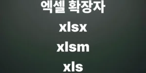 엑셀-확장자-xlsx-xls-xlsm-차이점-매크로-포함-문서-저장법